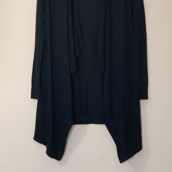 Vince Merino Wool Blend Draped Waterfall Cardigan Sweater in Black Size XS - Picture 4 of 10